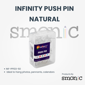Infinity Push Pin Natural