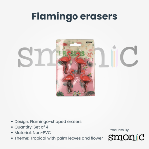 Flamingo erasers