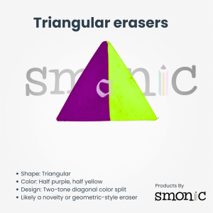 Triangular erasers