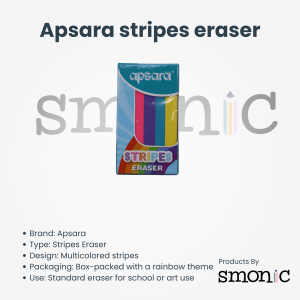 Apsara stripes eraser